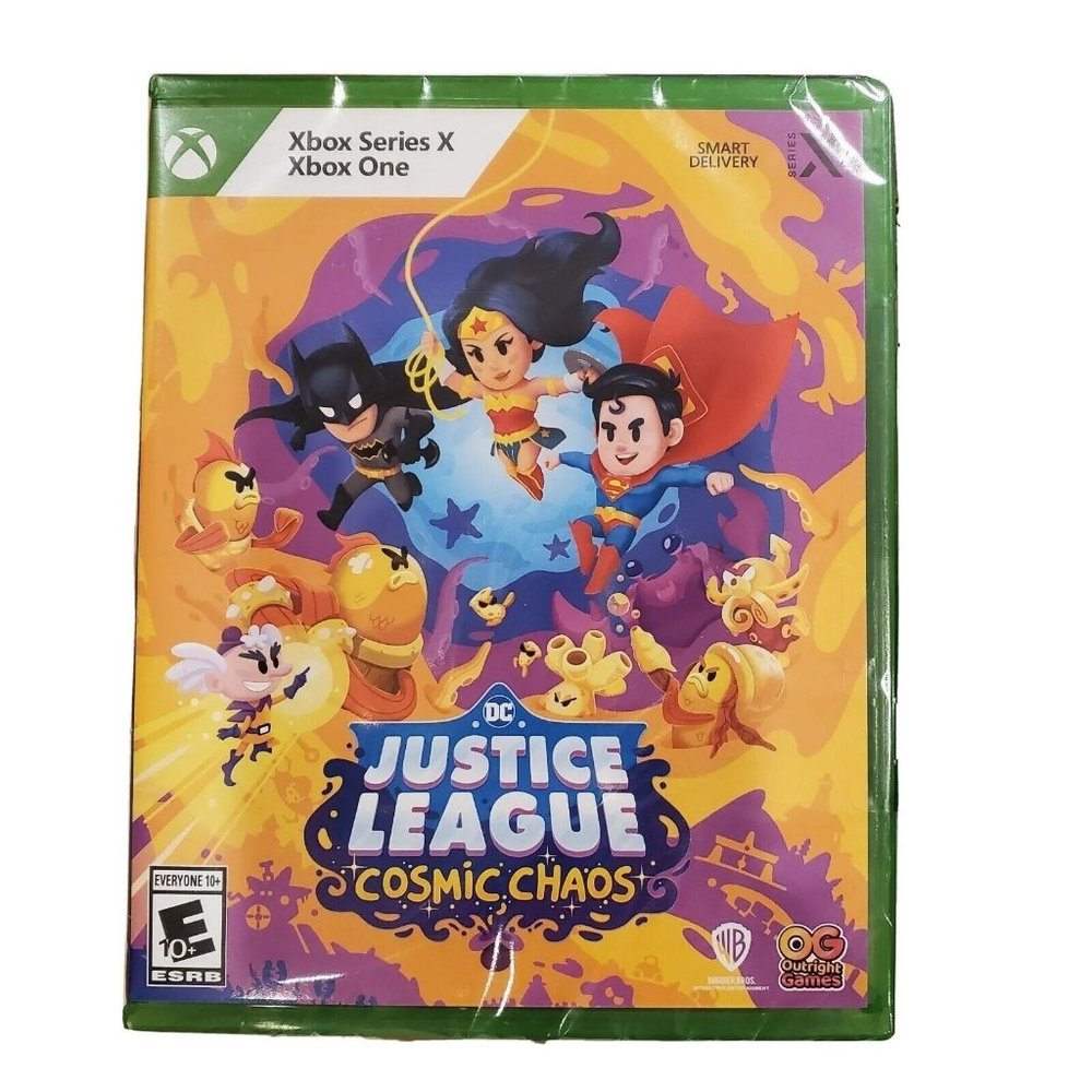 SEALED. DC's Justice League Cosmic Chaos Xbox Series X, Xbox‎ One